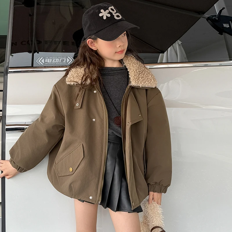 Children Thermal Warm Parkas Autumn Winter Casual Fashion Girl Baby Fleece Thicken Tops Jacket Solid Girl Kid Fleece Cotton Coat
Children Thermal Warm Parkas Autumn Winter Casual Fashion Girl Baby Fleece Thicken Tops Jacket Solid Girl Kid Fleece Cotton Coat