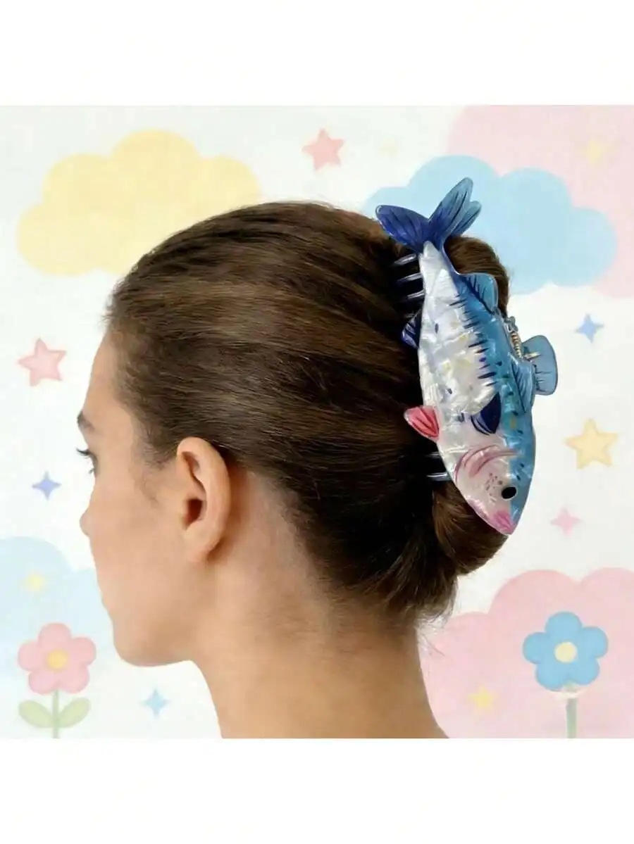 Fish Shape Hair Claw Clip Korean Style Novelty Hair Accessory For Women
Fish Shape Hair Claw Clip Korean Style Novelty Hair Accessory For Women