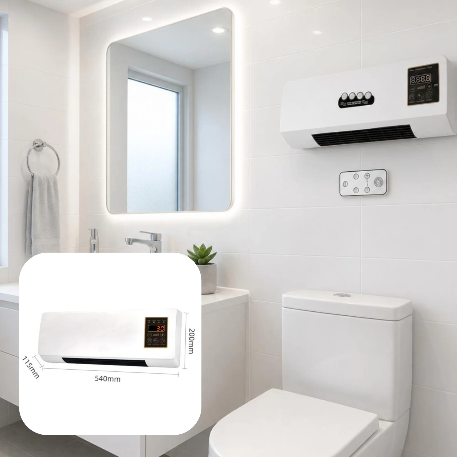 Heater and Air Conditioner 6-Hour Timer Wall Mounted Heater Cooler Portable Mini Heating and Cooling Quiet Ductless Air
Heater and Air Conditioner 6-Hour Timer Wall Mounted Heater Cooler Portable Mini Heating and Cooling Quiet Ductless Air