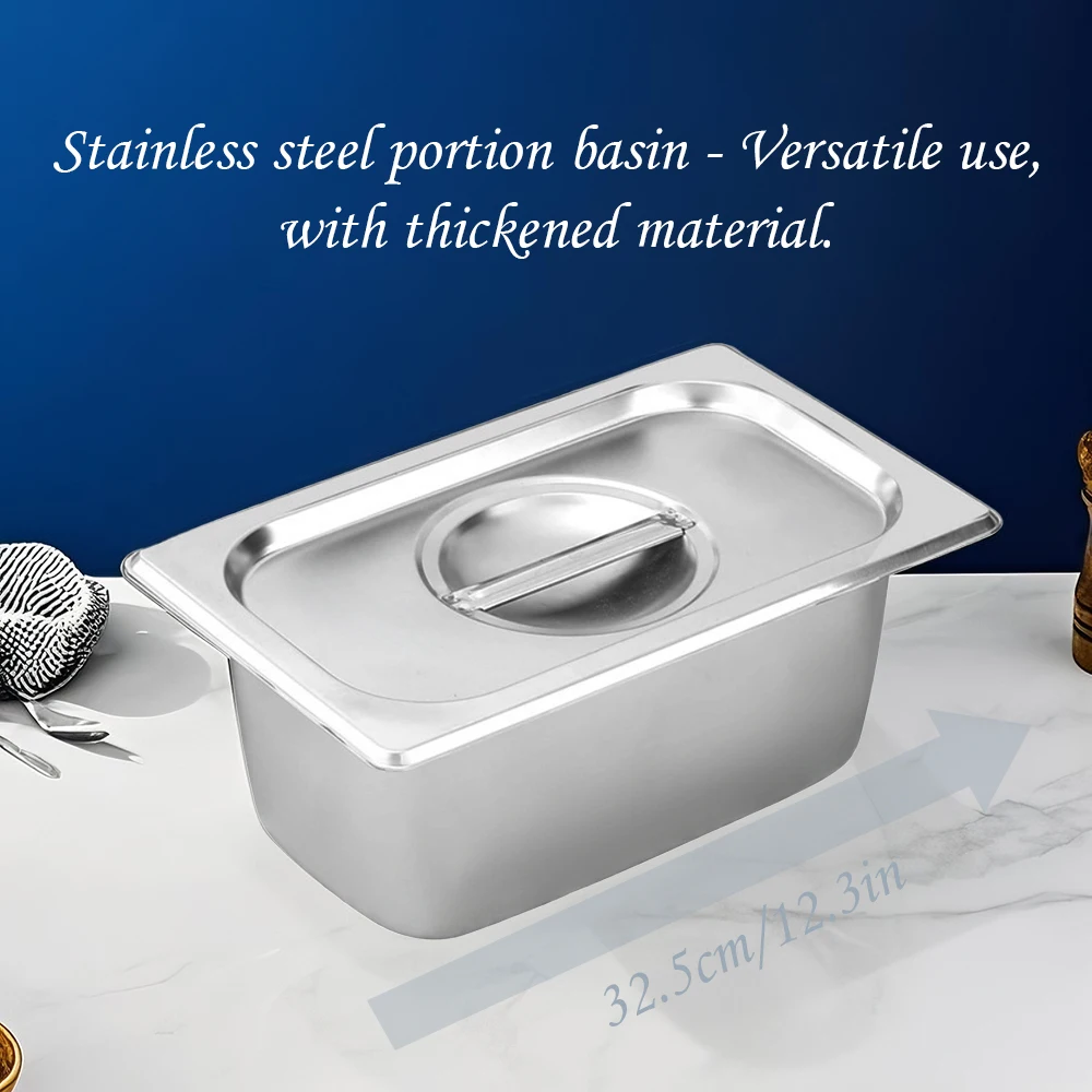 Stainless Steel Food Storage Containers Set with Lids - Hotel Pot Durable Commercial Buffet Plate Restaurant And Catering Use
Stainless Steel Food Storage Containers Set with Lids - Hotel Pot Durable Commercial Buffet Plate Restaurant And Catering Use