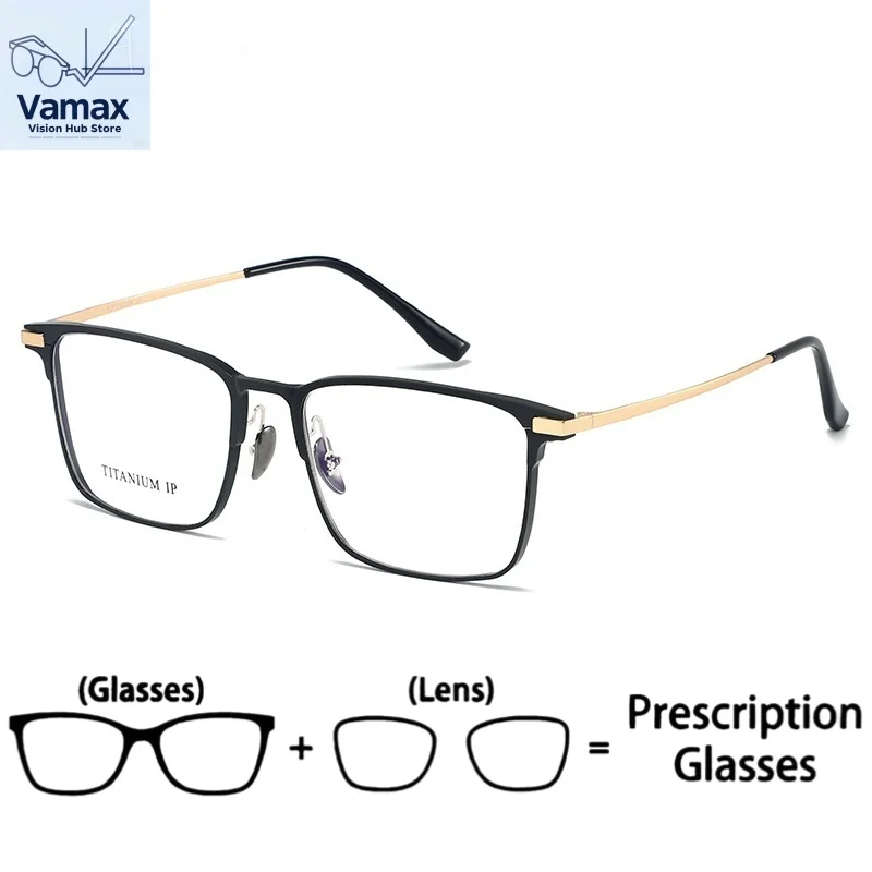 VAMAX New Square Aluminum Magnesium Frame Men's Fashion Business Eyeglasses Prescription Ready Titanium
VAMAX New Square Aluminum Magnesium Frame Men's Fashion Business Eyeglasses Prescription Ready Titanium