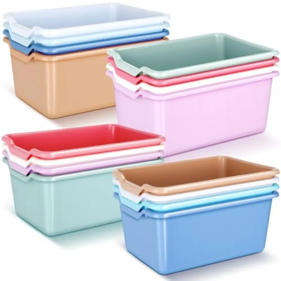 16 Pcs Plastic Book Bins for Classroom Library Cubby Bins Scoop Front Stackable Toy Storage Tubs Containers for School Office H
16 Pcs Plastic Book Bins for Classroom Library Cubby Bins Scoop Front Stackable Toy Storage Tubs Containers for School Office H