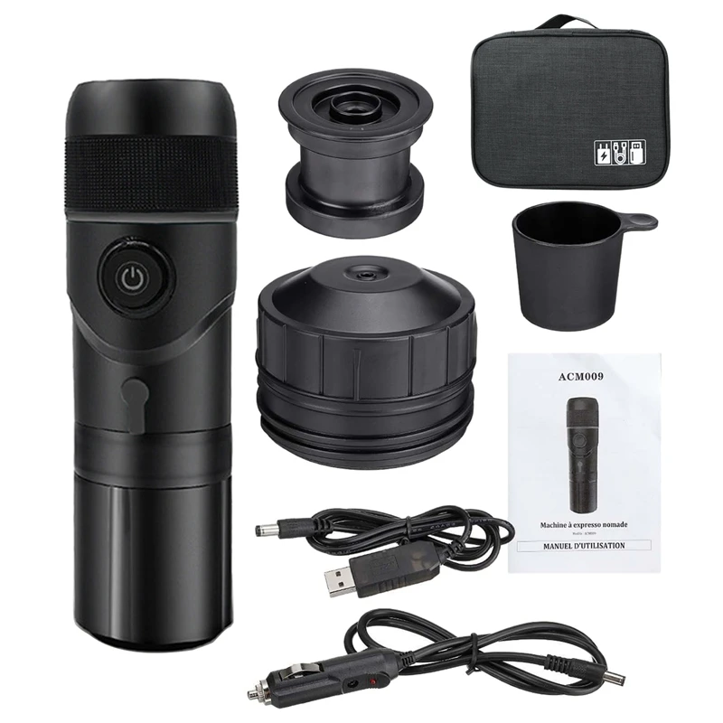 HOT SALE 12V/220V Portable Coffee Machine Heating Coffee Cup 3 In 1 Multi-Function Espresso Maker For Car Home Black, EU Plug
HOT SALE 12V/220V Portable Coffee Machine Heating Coffee Cup 3 In 1 Multi-Function Espresso Maker For Car Home Black, EU Plug