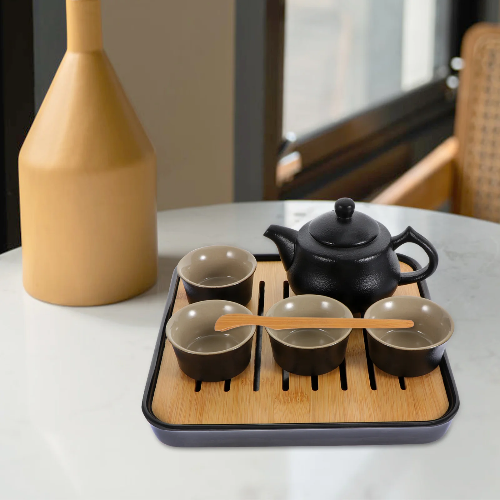 1Set Travel Tea Set Premium Ceramic Teapot Porcelain Kettle Teacup Clip Tray Gift for Home Office Leisure Blooming Tea
1Set Travel Tea Set Premium Ceramic Teapot Porcelain Kettle Teacup Clip Tray Gift for Home Office Leisure Blooming Tea