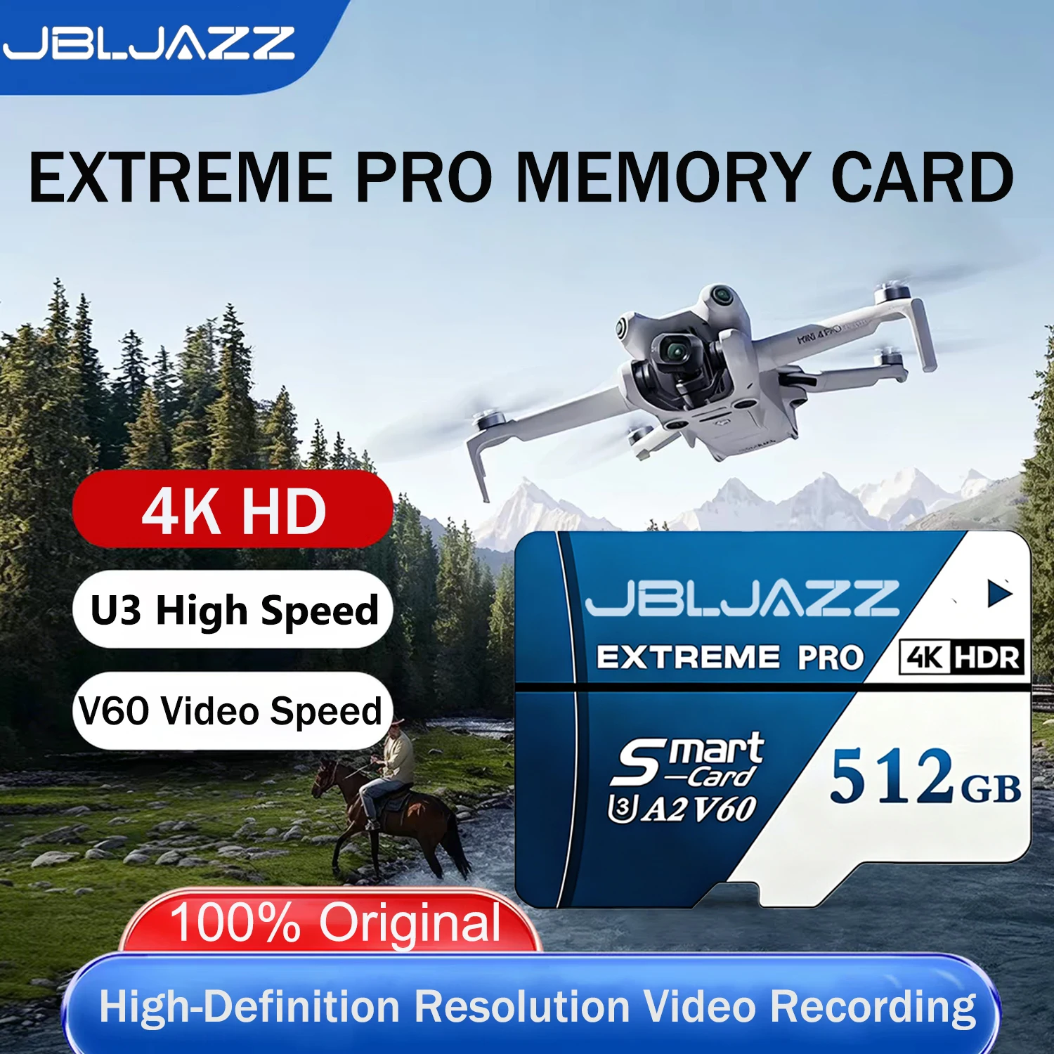 High Speed Memory Card 64/128/256/512GB Extreme Pro Micro TF/SD Card U3 V60 4K Full HD TF Card For Smartphone Camera Drone
High Speed Memory Card 64/128/256/512GB Extreme Pro Micro TF/SD Card U3 V60 4K Full HD TF Card For Smartphone Camera Drone