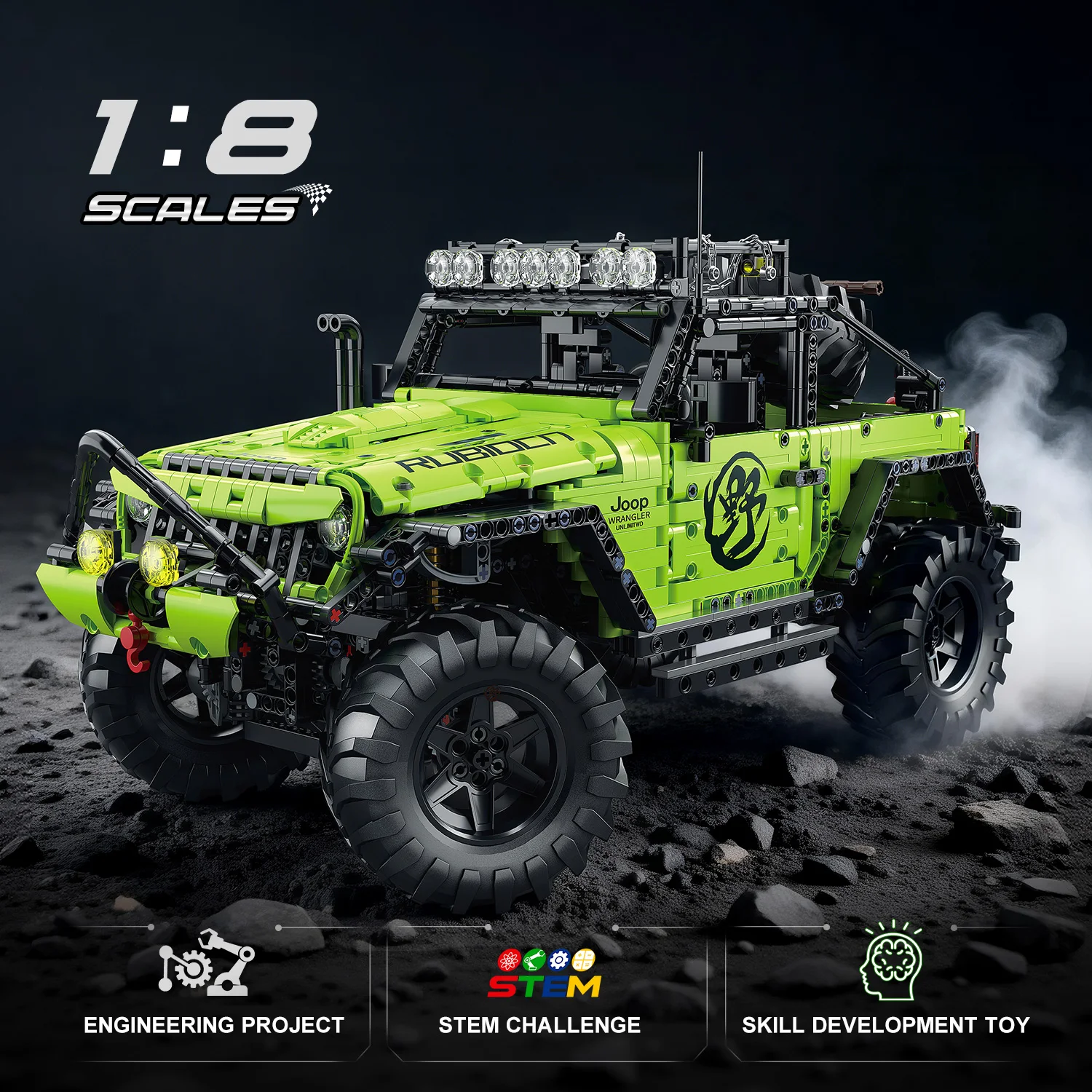 KAVOWORLD 2357 деталей, 1:8, технический внедорожный гоночный грузовик MOC, конструктор, 4x4, сборная модель, STEM-игрушка, подарок
KAVOWORLD 2357 деталей, 1:8, технический внедорожный гоночный грузовик MOC, конструктор, 4x4, сборная модель, STEM-игрушка, подарок