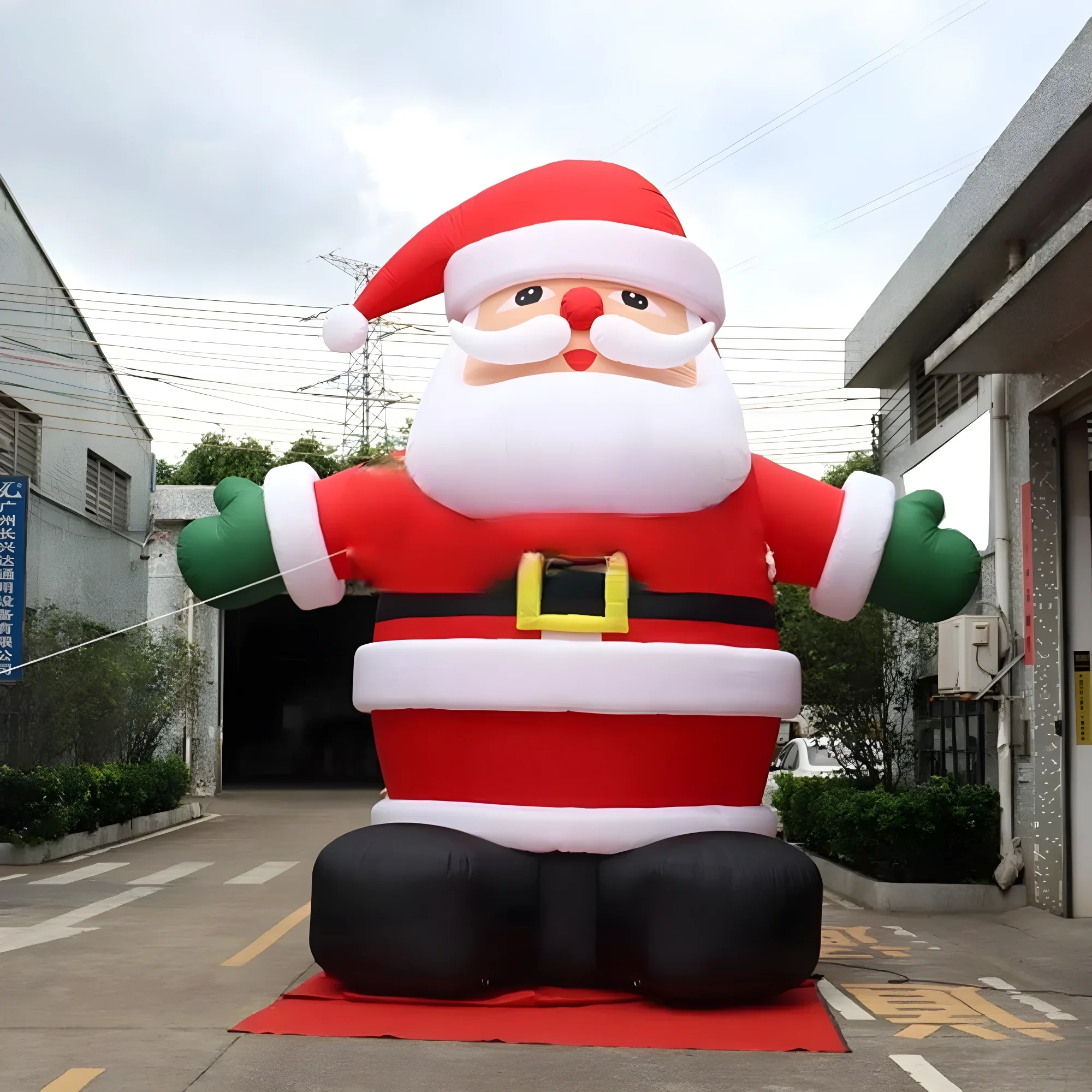 Fantastic Giant Christmas Inflatable Santa Claus with Green Gloves and Belt inflatable Christmas decoration for Outdoor yard
Fantastic Giant Christmas Inflatable Santa Claus with Green Gloves and Belt inflatable Christmas decoration for Outdoor yard