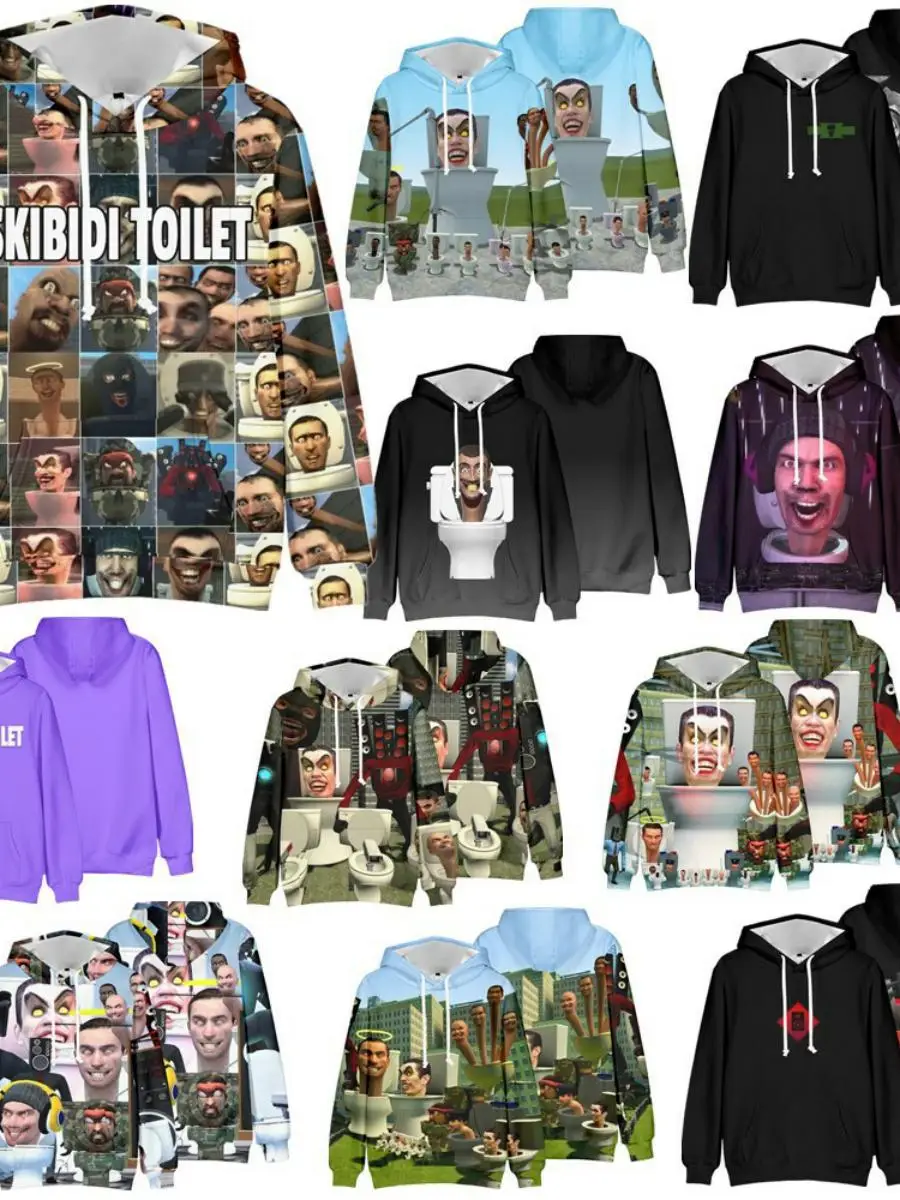 Halloween Cartoon Game Skibidi Toilet Monitor Man Cuffed Hoodie Polyester Fiber Unisex Casual Wear Resistant Deformation
Halloween Cartoon Game Skibidi Toilet Monitor Man Cuffed Hoodie Polyester Fiber Unisex Casual Wear Resistant Deformation