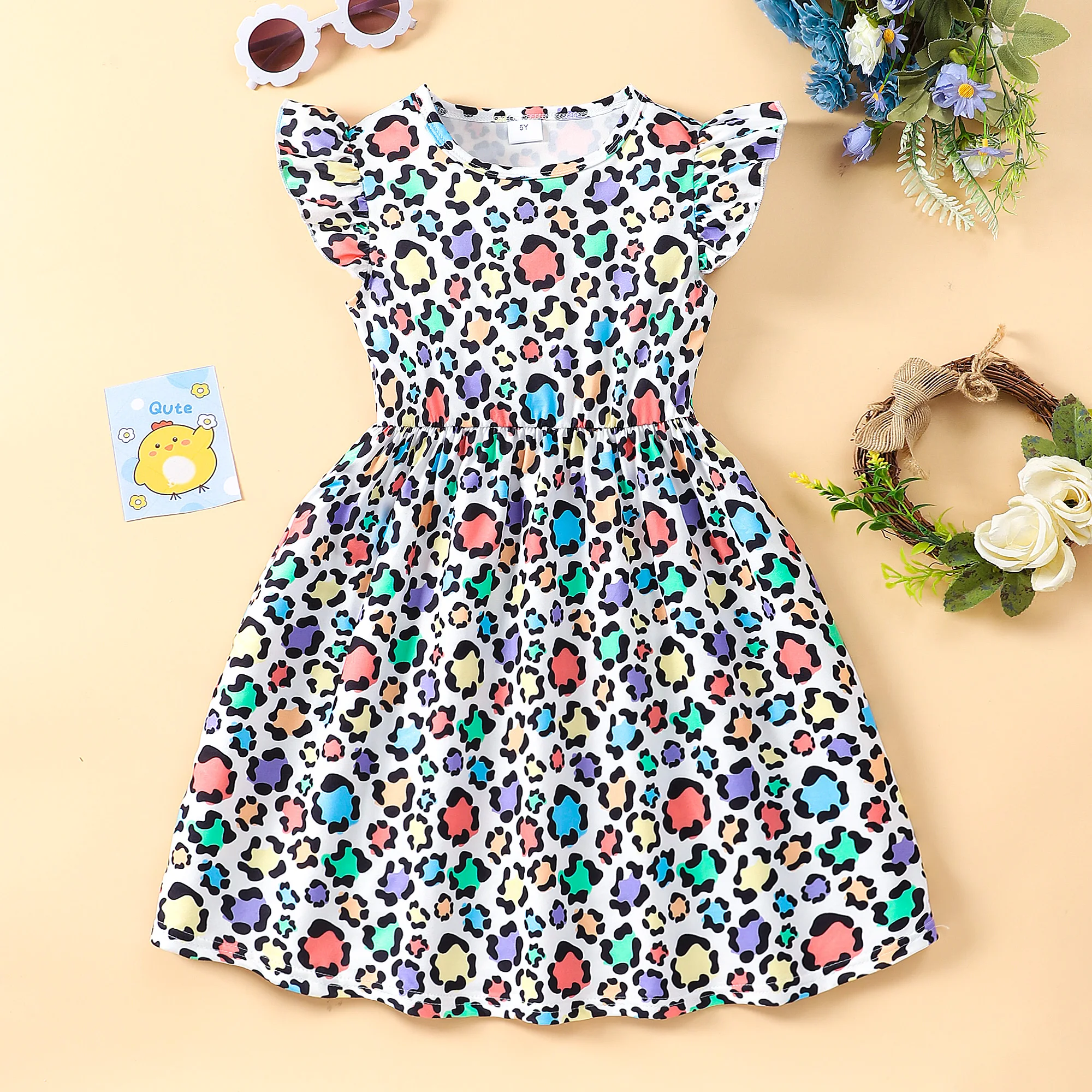 Elegant Leopard A-line Frill Dress For Girls Holiday Casual Dresses, Girls Clothing, Summer Gift
Elegant Leopard A-line Frill Dress For Girls Holiday Casual Dresses, Girls Clothing, Summer Gift