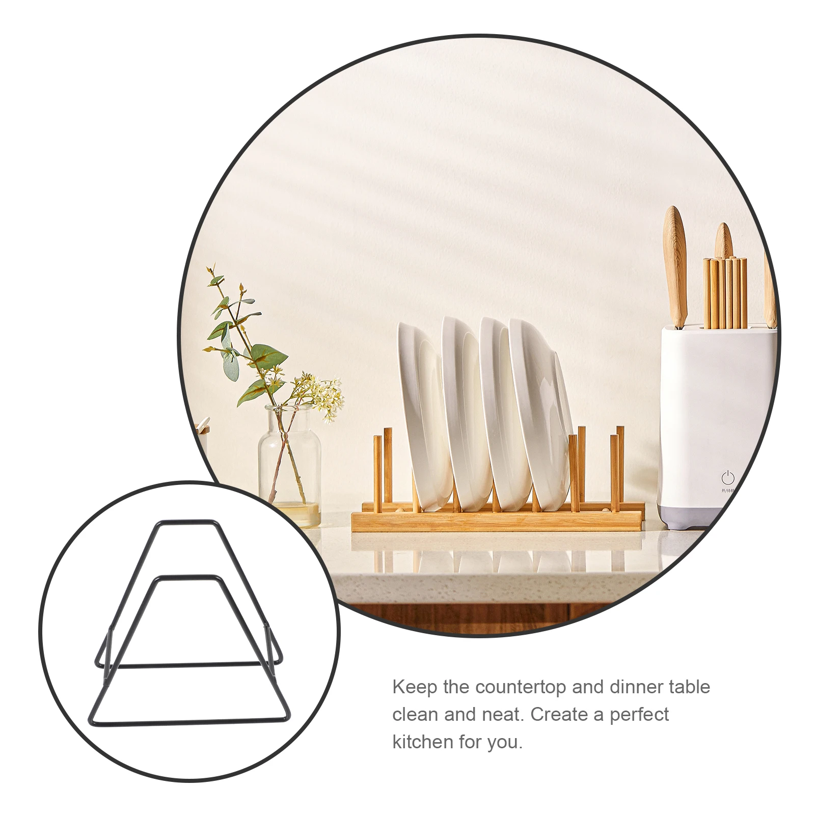 Kitchen Plate Rack Dish Organizer Cabinet Storage Stand Heavy Duty Space Saving Modern Design Countertop Iron Stand
Kitchen Plate Rack Dish Organizer Cabinet Storage Stand Heavy Duty Space Saving Modern Design Countertop Iron Stand