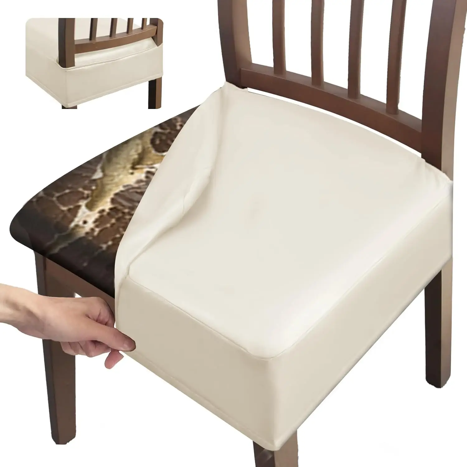 Leather Seat Covers Dining Chairs Waterproof Kitchen Chair Seat Covers Set Of 2, Wipeable 4-Sided Super Elastic Pu Chair Covers
Leather Seat Covers Dining Chairs Waterproof Kitchen Chair Seat Covers Set Of 2, Wipeable 4-Sided Super Elastic Pu Chair Covers