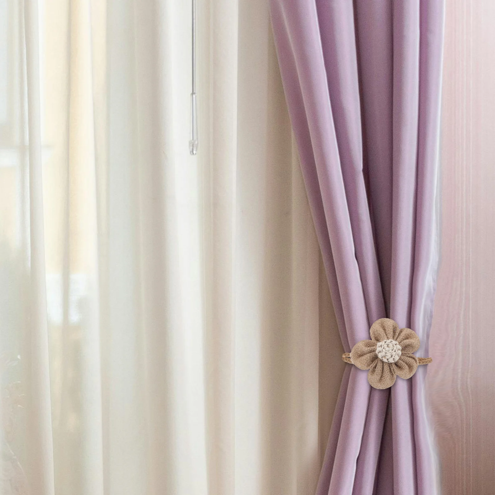 2pcs Flower Curtain Tiebacks Boho Adjustable Decorative Holdbacks For Sheer Drapes Macrame Cotton Tie Backs Hooks Farmhouse
2pcs Flower Curtain Tiebacks Boho Adjustable Decorative Holdbacks For Sheer Drapes Macrame Cotton Tie Backs Hooks Farmhouse