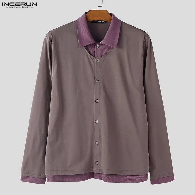 INCERUN Men Shirt Patchwork Lapel Long Sleeve Button Casual Men Clothing Loose Color-block Streetwear 2026 Fashion Male Tops
INCERUN Men Shirt Patchwork Lapel Long Sleeve Button Casual Men Clothing Loose Color-block Streetwear 2026 Fashion Male Tops