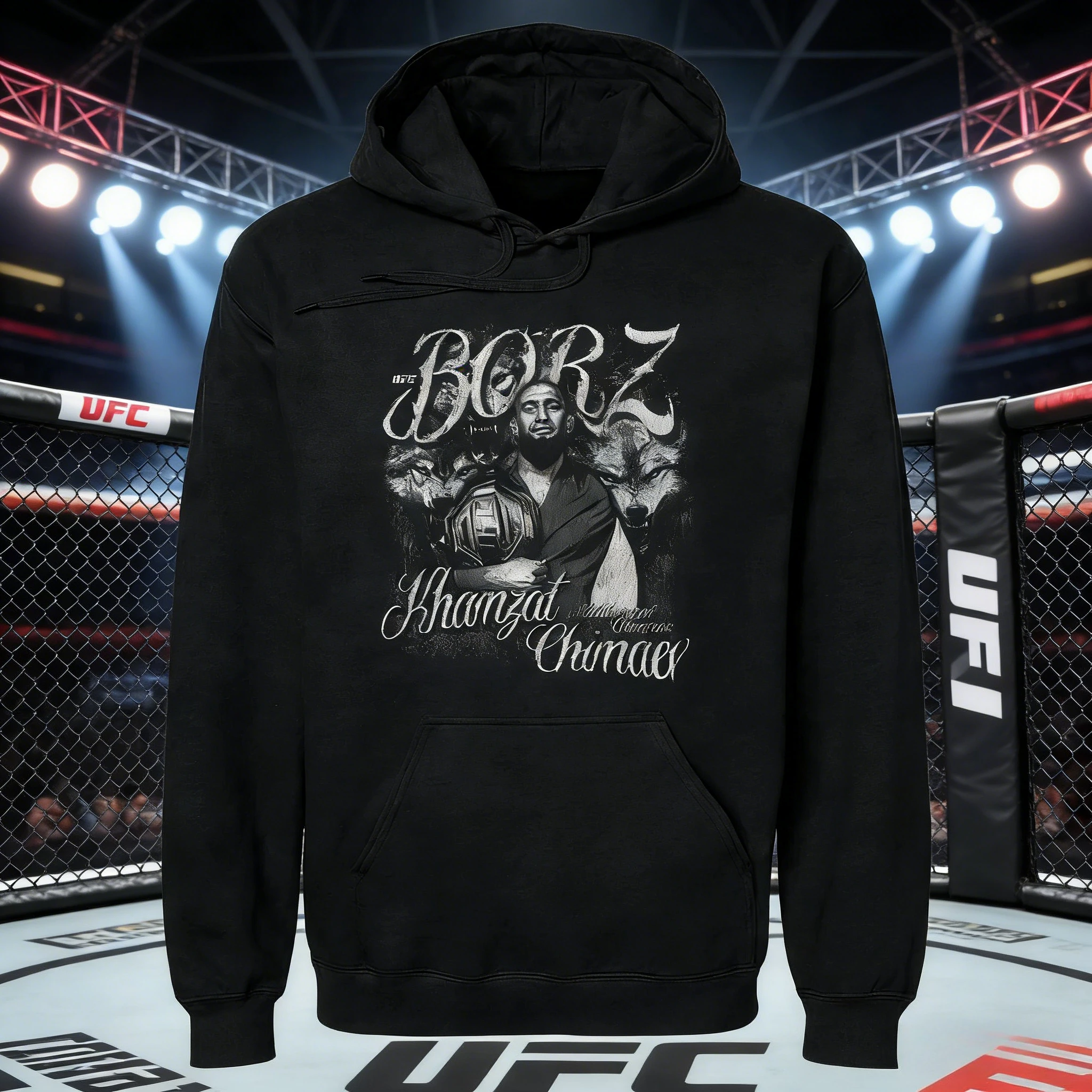 Осень/зима 2026, UFC Khamzat Chimaev, боевая толстовка с рисунком, женская модная свободная повседневная хлопковая теплая толстовка, пальто унисекс
Осень/зима 2026, UFC Khamzat Chimaev, боевая толстовка с рисунком, женская модная свободная повседневная хлопковая теплая толстовка, пальто унисекс