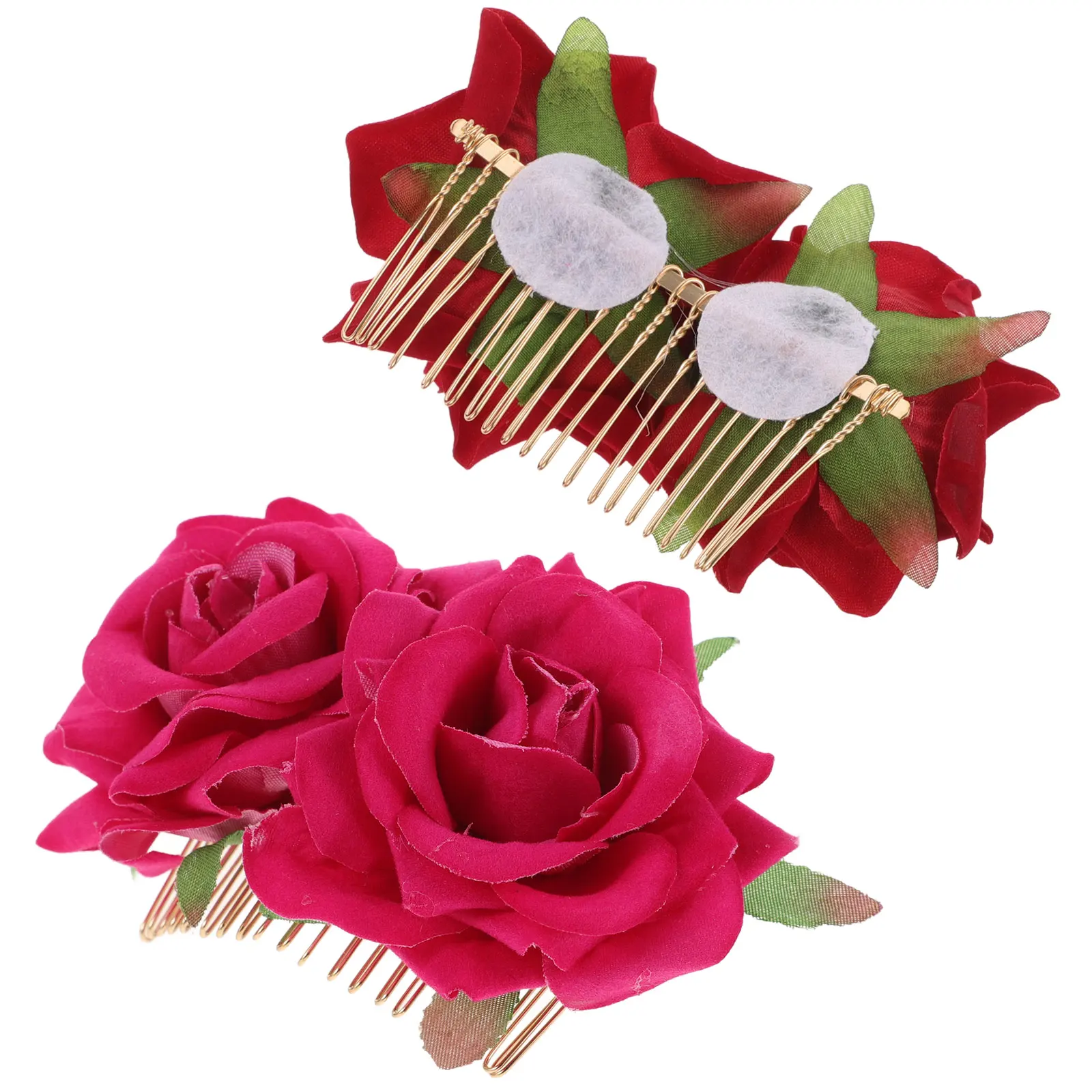 2 Pcs Simulated Flower Headdress Rose Hair Combs Bridal Party Accessory Wedding Clip Fabric Side Decorative
2 Pcs Simulated Flower Headdress Rose Hair Combs Bridal Party Accessory Wedding Clip Fabric Side Decorative