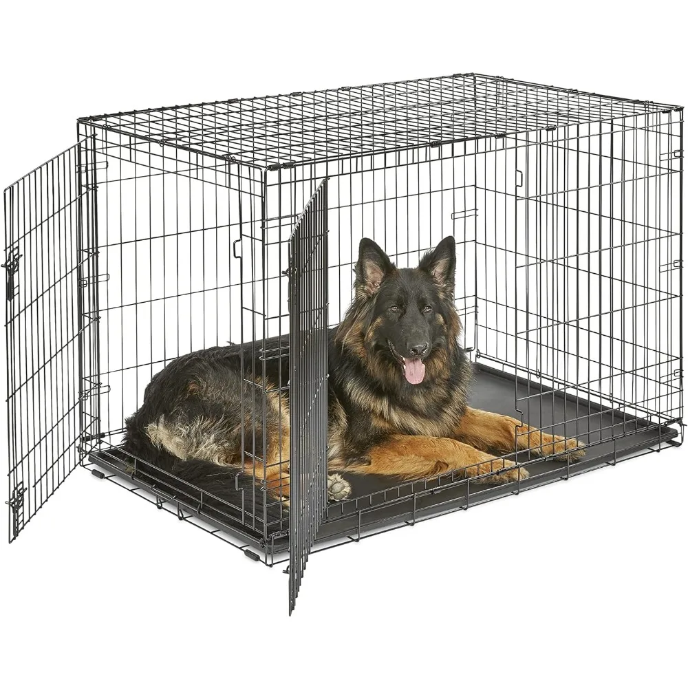 New World Newly Enhanced Double Door New World Dog Crate, Includes Leak-Proof Pan, Floor Protecting Feet, & New Patented
New World Newly Enhanced Double Door New World Dog Crate, Includes Leak-Proof Pan, Floor Protecting Feet, & New Patented