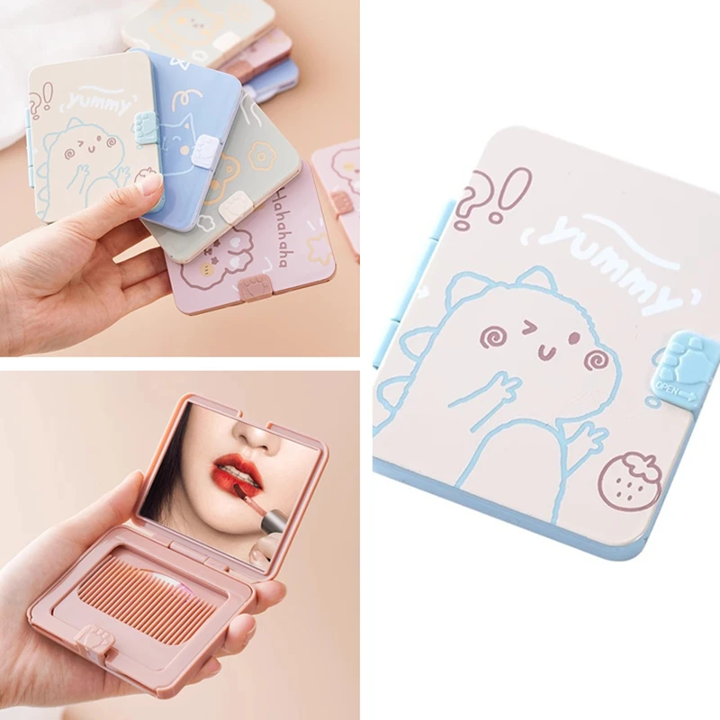 New Mini Compact Folding Comb with Makeup Mirror Portable Travel Comb with Mirror Rectangle Cosmetic Makeup Mirror Random Color
New Mini Compact Folding Comb with Makeup Mirror Portable Travel Comb with Mirror Rectangle Cosmetic Makeup Mirror Random Color