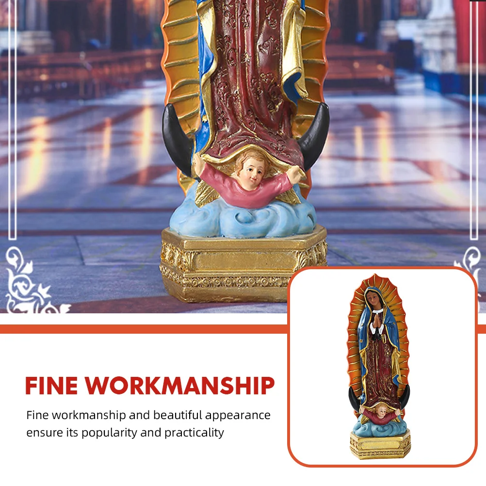 6.3 Inch Resin Statue Creative Religious Desktop Ornament for Church Home Decor Catholicism Decoration
6.3 Inch Resin Statue Creative Religious Desktop Ornament for Church Home Decor Catholicism Decoration