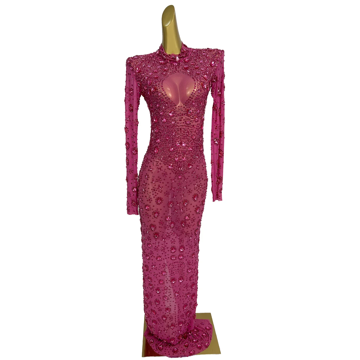 Роскошное сетчатое платье макси со стразами на день рождения, большой размер, женская одежда, платье для выпускного вечера, женское платье длиной до пола, банкетное вечернее платье
Роскошное сетчатое платье макси со стразами на день рождения, большой размер, женская одежда, платье для выпускного вечера, женское платье длиной до пола, банкетное вечернее платье