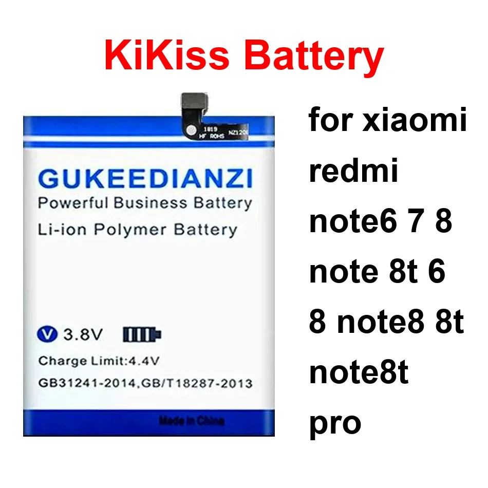 Аккумулятор для мобильного телефона BM4J 4800-5100 мАч с длительным сроком службы для Xiaomi Redmi NOTE6 7 8 Note 8T 6 NOTE8 Note8t Pro
Аккумулятор для мобильного телефона BM4J 4800-5100 мАч с длительным сроком службы для Xiaomi Redmi NOTE6 7 8 Note 8T 6 NOTE8 Note8t Pro