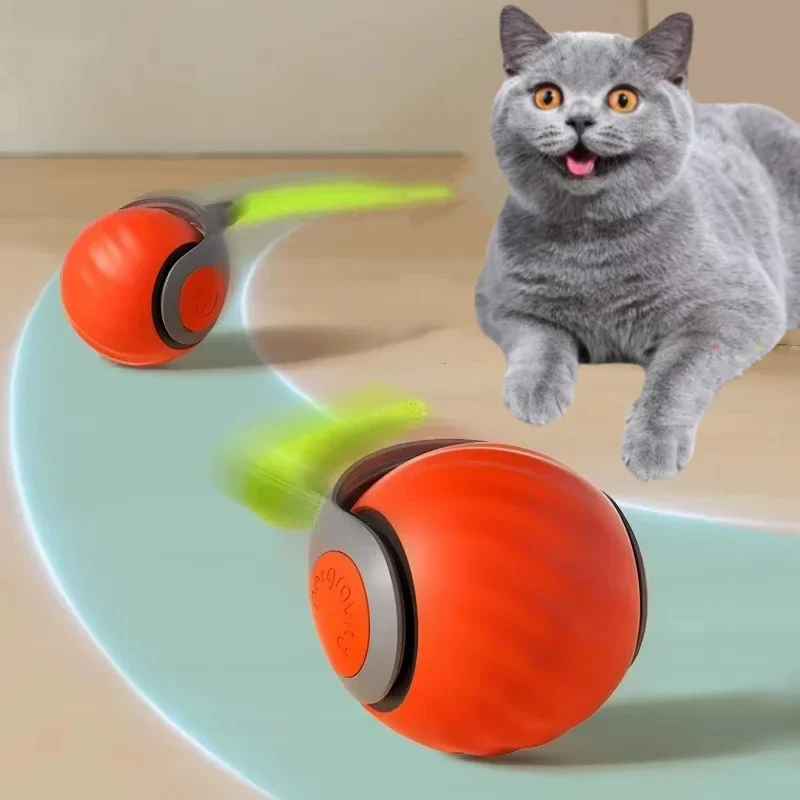 Cat Interactive Ball Toys Automatic Rolling Ball Faux Tail Rechargeable Smart Pet Electric Toy Dog Cat Training Imitate Mouse
Cat Interactive Ball Toys Automatic Rolling Ball Faux Tail Rechargeable Smart Pet Electric Toy Dog Cat Training Imitate Mouse