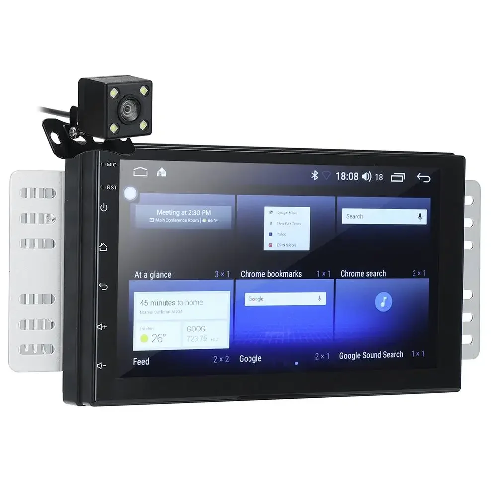 Автомагнитола 2 Din для Android 8,0, 7-дюймовый MP5-плеер 2.5D экран, GPS, Wi-Fi, bluetooth, FM, с задней камерой
Автомагнитола 2 Din для Android 8,0, 7-дюймовый MP5-плеер 2.5D экран, GPS, Wi-Fi, bluetooth, FM, с задней камерой