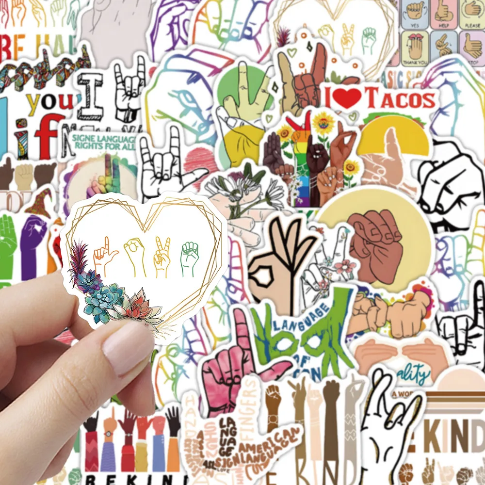 10/60PCS Funny Sign Language Cartoon Stickers Creative Gesture Graffiti DIY Toys Laptop Guitar Bike Skateboard Decals Decoration
10/60PCS Funny Sign Language Cartoon Stickers Creative Gesture Graffiti DIY Toys Laptop Guitar Bike Skateboard Decals Decoration