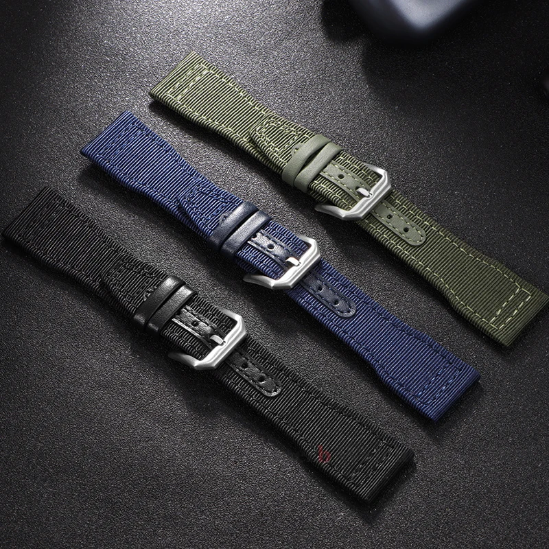 20mm 21mm 22mm Nylon Canvas Band Leather Military Watchband for IWC Pilot Strap Waterproof Sport Replacement Watch Bracelet
20mm 21mm 22mm Nylon Canvas Band Leather Military Watchband for IWC Pilot Strap Waterproof Sport Replacement Watch Bracelet