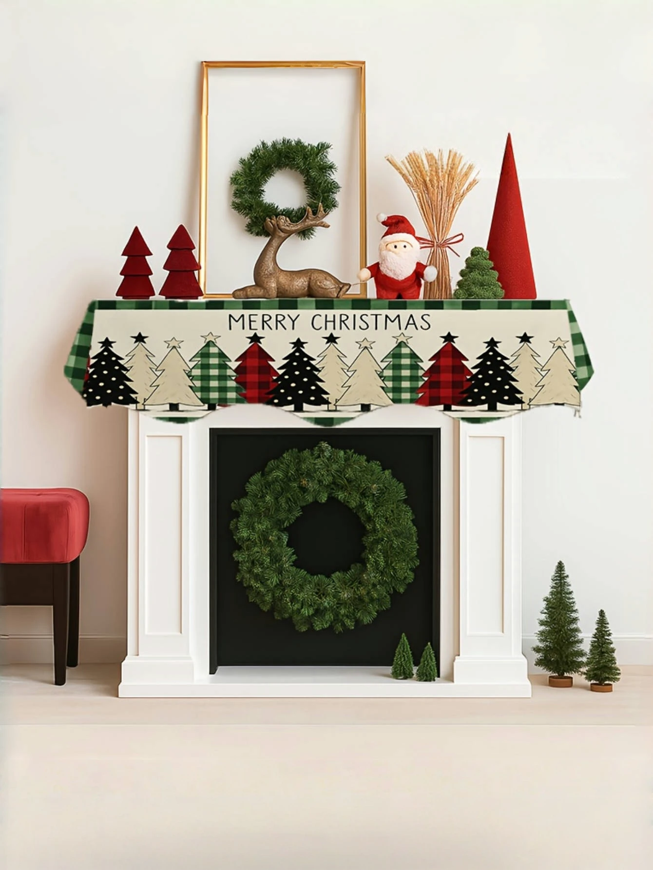 1pcs Christmas Fireplace Scarf - with Christmas tree elements, it is your perfect holiday gift and suitable for home decoration
1pcs Christmas Fireplace Scarf - with Christmas tree elements, it is your perfect holiday gift and suitable for home decoration
