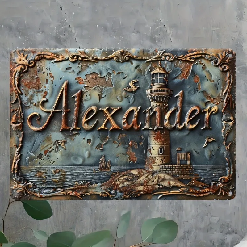 Vintage Alexandria Lighthouse Metal Sign, Retro Aluminum Wall Art for Home, Bar, Cafe Decor, Perfect Gift for Family & Friends
Vintage Alexandria Lighthouse Metal Sign, Retro Aluminum Wall Art for Home, Bar, Cafe Decor, Perfect Gift for Family & Friends