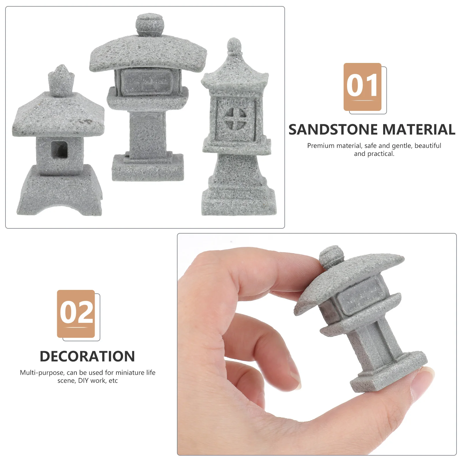 3pcs s Sandstone Craft Pavilion Adornment Micro Landscape Ornament Mini Craft Bonsai Garden Pavilion
3pcs s Sandstone Craft Pavilion Adornment Micro Landscape Ornament Mini Craft Bonsai Garden Pavilion