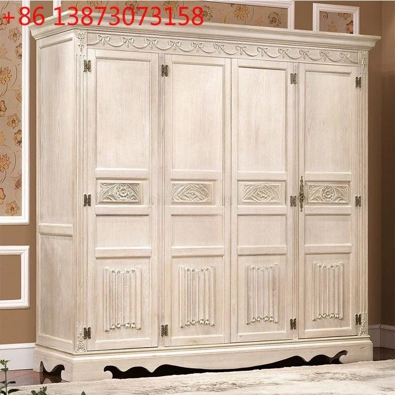 French retro solid wood carved bedroom storage cabinet
French retro solid wood carved bedroom storage cabinet