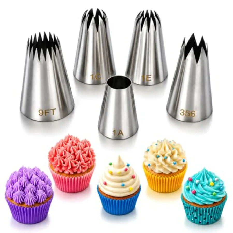 5 Pack Stains Steel Seams Ping Icing Ts 1C 1E 1A 356 9FT, Large Ping Nle, Cake Decorating Tools Cupcake er
5 Pack Stains Steel Seams Ping Icing Ts 1C 1E 1A 356 9FT, Large Ping Nle, Cake Decorating Tools Cupcake er