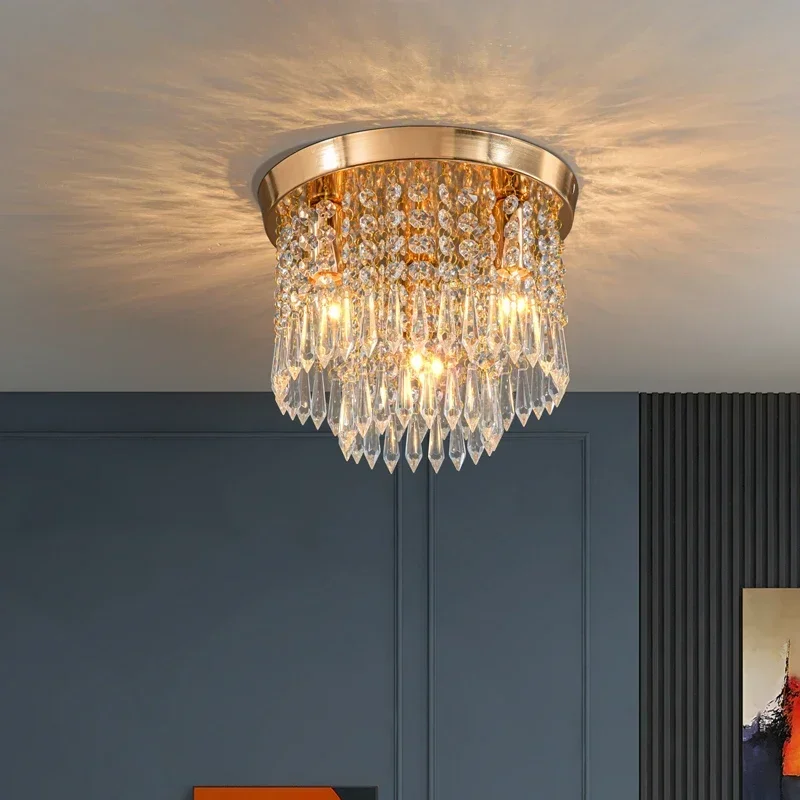 Hanging Crystal Ceiling Light Corridor Living Room Bedroom Home Decor Lamp Golden Silver Surface Aisle Lighting
Hanging Crystal Ceiling Light Corridor Living Room Bedroom Home Decor Lamp Golden Silver Surface Aisle Lighting