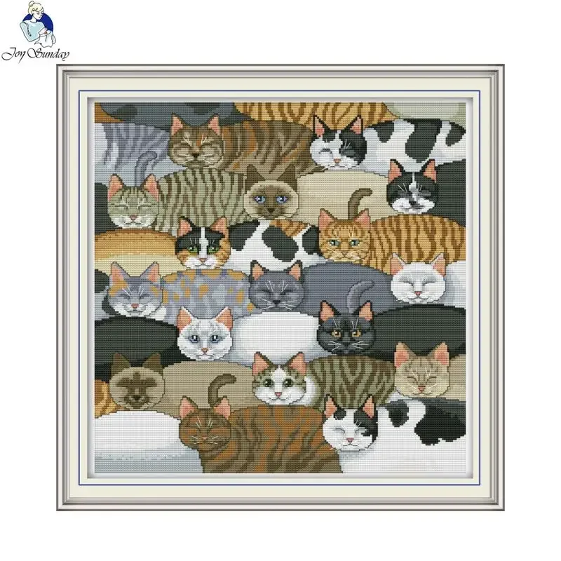 Joy Sunday the Cats Наборы для вышивки крестом DMC 11CT Счетная ткань 14CT Штампованная ткань DIY Ручная работа Вышивка крестиком
Joy Sunday the Cats Наборы для вышивки крестом DMC 11CT Счетная ткань 14CT Штампованная ткань DIY Ручная работа Вышивка крестиком