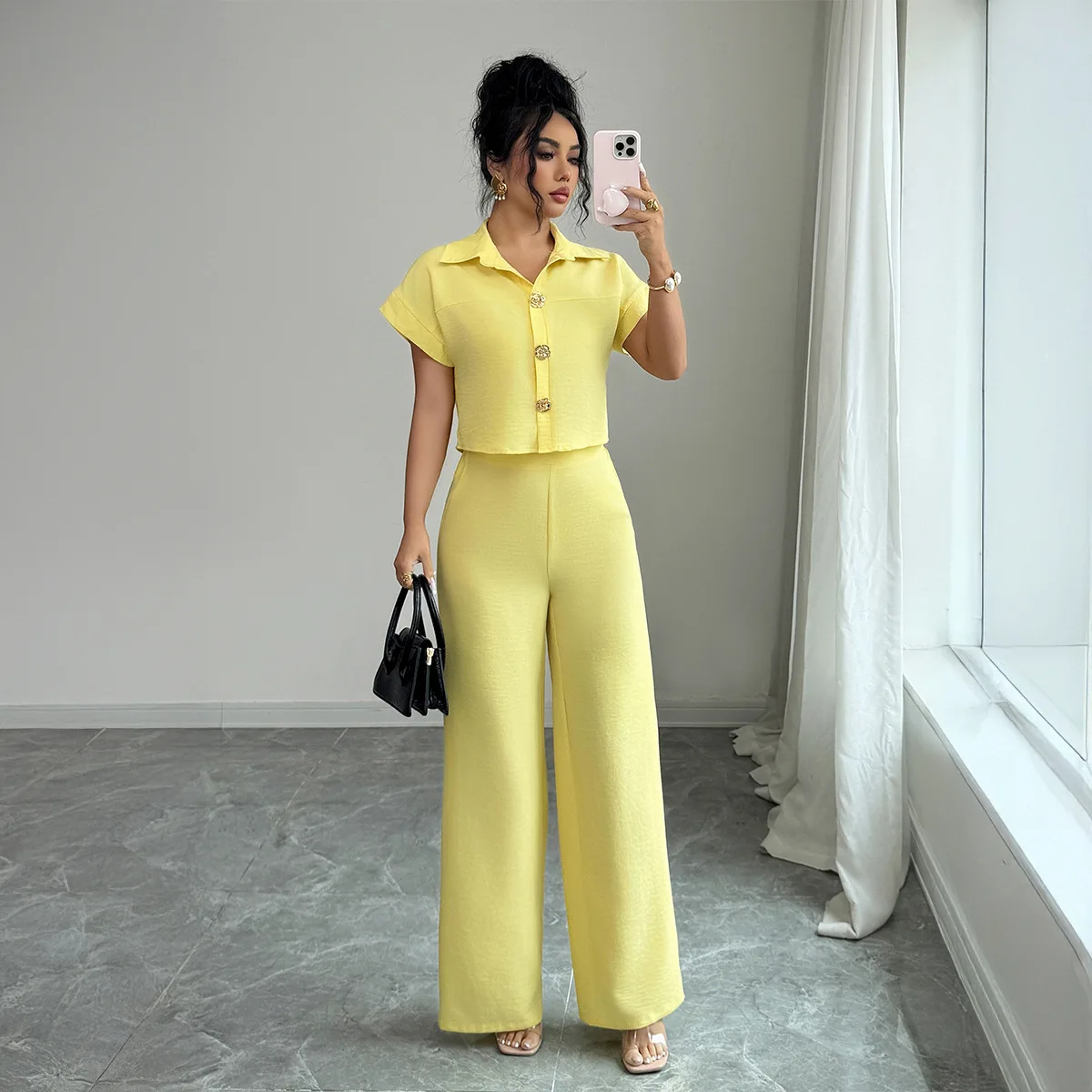 Elegant Polo Collar High-waisted Loose-fitting Women's Suit For Spring/summer 2026 Wedding Dress Beach Vestidos Party
Elegant Polo Collar High-waisted Loose-fitting Women's Suit For Spring/summer 2026 Wedding Dress Beach Vestidos Party