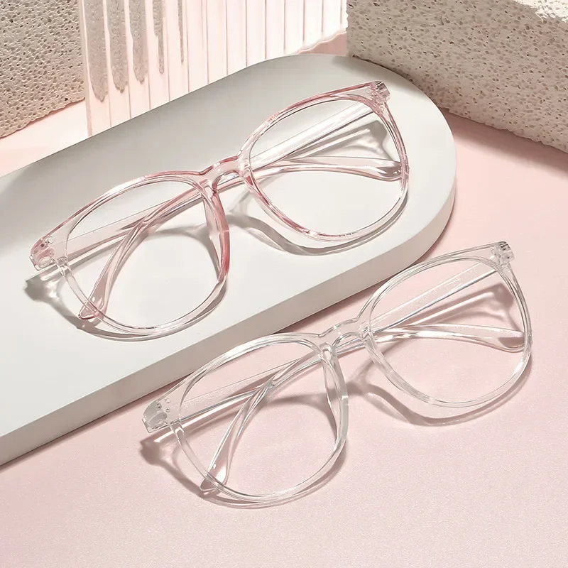 Transparent Large Frame Computer Glasses Women Round Anti Blue Light Optical Spectacle Flat Lens Eye Protection Plain Glasses
Transparent Large Frame Computer Glasses Women Round Anti Blue Light Optical Spectacle Flat Lens Eye Protection Plain Glasses