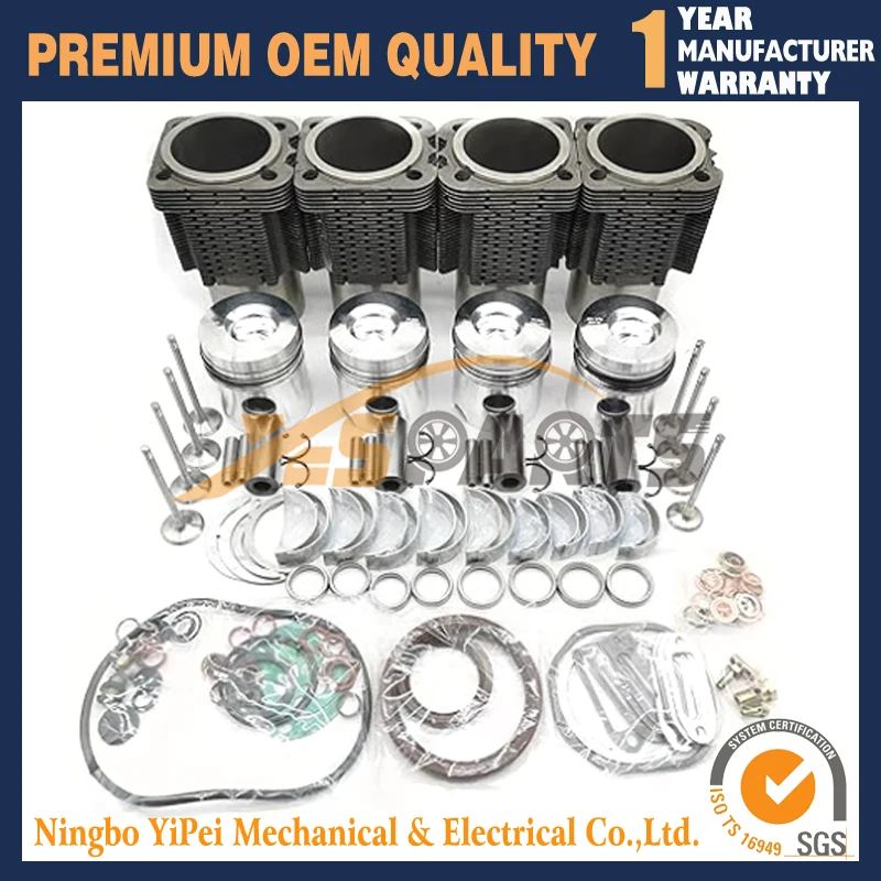 F4L912 Комплект для капитального ремонта STD, 4-цилиндровый, подходит для трактора Deutz Enigne D5506 D6006 D6206 D6207
F4L912 Комплект для капитального ремонта STD, 4-цилиндровый, подходит для трактора Deutz Enigne D5506 D6006 D6206 D6207