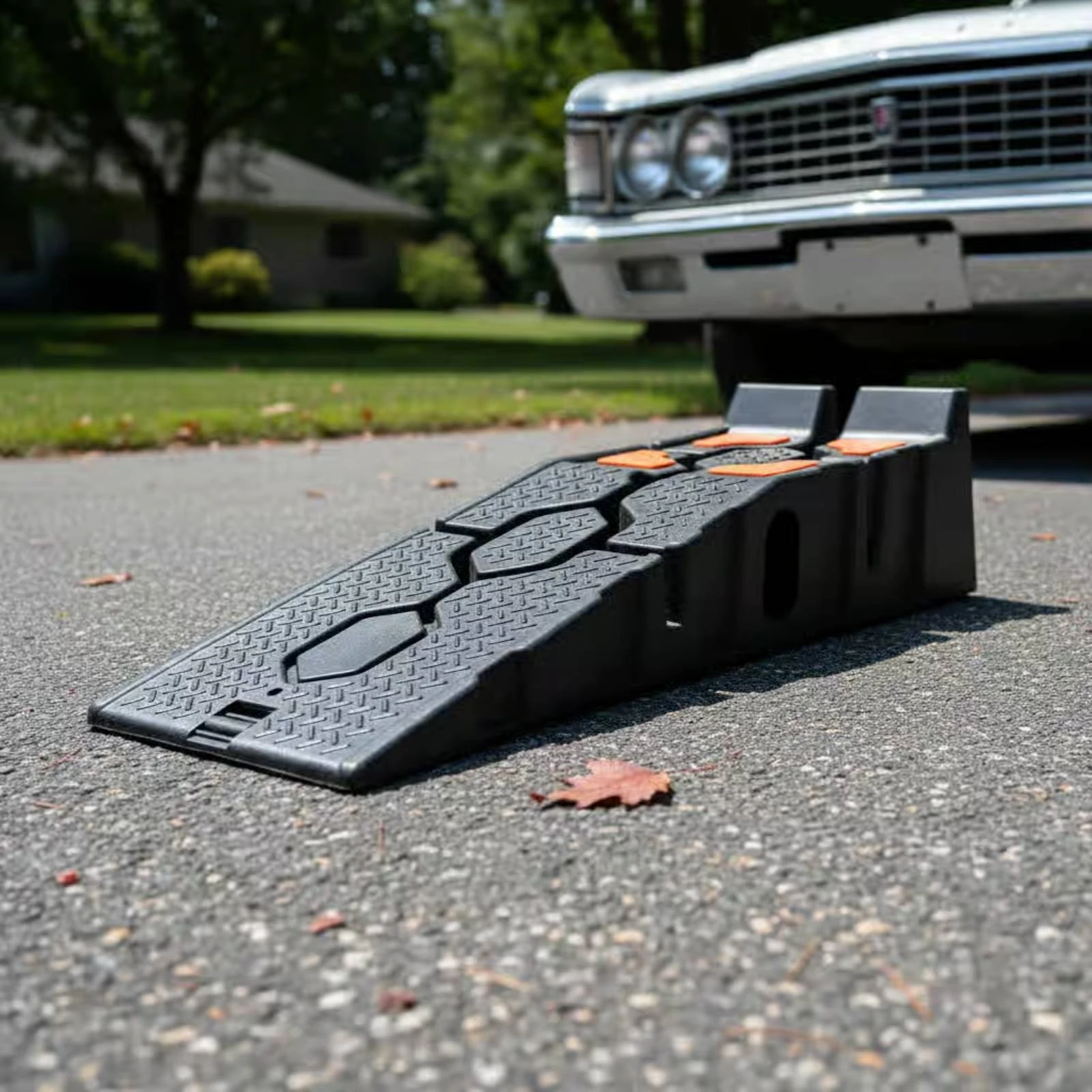 Plastic Car Ramp Single-Piece Stepped Car Ramp Vehicle Support Textured Surface Garage Equipment Long-Lasting PP Material
Plastic Car Ramp Single-Piece Stepped Car Ramp Vehicle Support Textured Surface Garage Equipment Long-Lasting PP Material