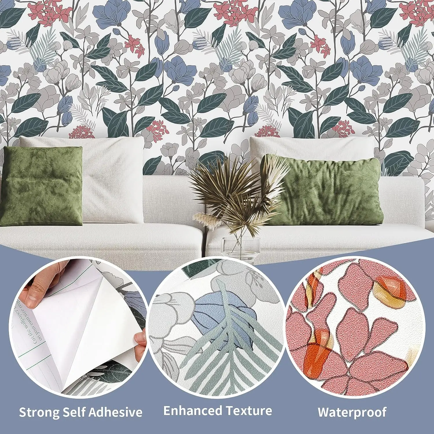 1 шт., обои с цветочным рисунком листьев, винтажная самоклеящаяся съемная контактная бумага для декора стен спальни, цветочный дизайн
1 шт., обои с цветочным рисунком листьев, винтажная самоклеящаяся съемная контактная бумага для декора стен спальни, цветочный дизайн