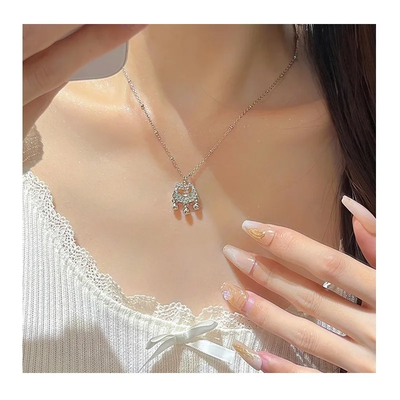 Ping An Lock Necklace Women's Light Luxury Niche Design Sense Stainless Steel Ruyi Long Life Lock Pendant New in Autumn and Wint
Ping An Lock Necklace Women's Light Luxury Niche Design Sense Stainless Steel Ruyi Long Life Lock Pendant New in Autumn and Wint