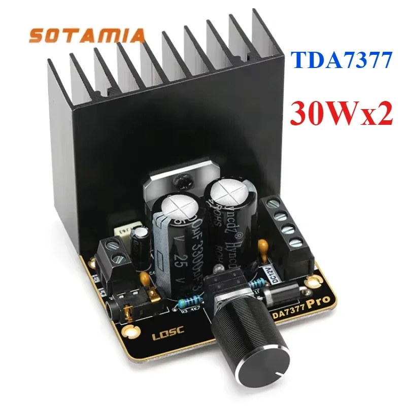 SOTAMIA TDA7377 Усилитель мощности класса AB Мини-усилитель 30Wx2 Hi-Fi Стереоусилитель Динамик Усилитель Домашняя музыка Аудиоусилитель
SOTAMIA TDA7377 Усилитель мощности класса AB Мини-усилитель 30Wx2 Hi-Fi Стереоусилитель Динамик Усилитель Домашняя музыка Аудиоусилитель