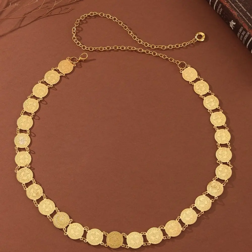 Classic Metal Ethnic Style Belt Tassel Silver Metal Coin Waist Chain Thailand Wrist Jewelry Gold Belt Women
Classic Metal Ethnic Style Belt Tassel Silver Metal Coin Waist Chain Thailand Wrist Jewelry Gold Belt Women