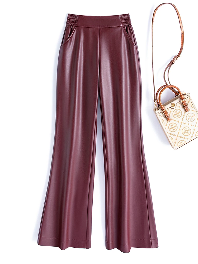 Ning Genuine eepskin High Waist Wide Leg Pants Women's Casual Slimming Flared Long Trousers Autumn Winter New Sle
Ning Genuine eepskin High Waist Wide Leg Pants Women's Casual Slimming Flared Long Trousers Autumn Winter New Sle