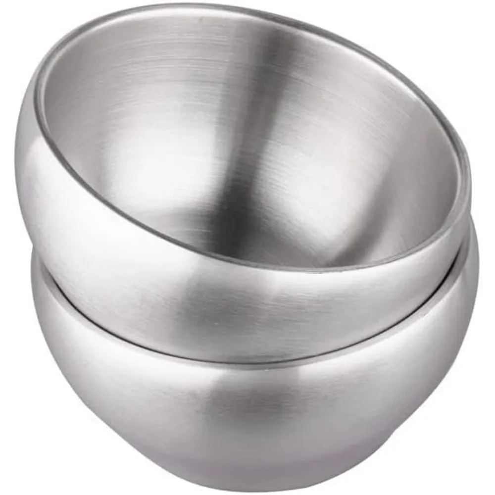 Ice cream insulated bowl, 15 oz, double-walled, SUS304 stainless steel. Also suitable for serving soup or cereal. Pack of 2.
Ice cream insulated bowl, 15 oz, double-walled, SUS304 stainless steel. Also suitable for serving soup or cereal. Pack of 2.