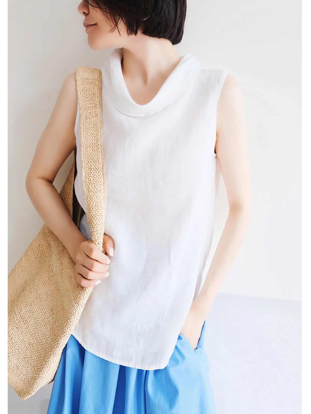 Summer Women's Slim Fit Linen irt Svel Neline Thin Cool Faionable Overhead Top Commute Sle Regular Length
Summer Women's Slim Fit Linen irt Svel Neline Thin Cool Faionable Overhead Top Commute Sle Regular Length