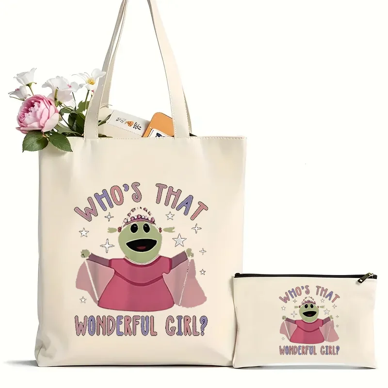 2PcsCute Cartoon Print Tote Bag, Large Capacity Shoulder Bag, Women's Casual Handbag For Work Beach Shopping
2PcsCute Cartoon Print Tote Bag, Large Capacity Shoulder Bag, Women's Casual Handbag For Work Beach Shopping