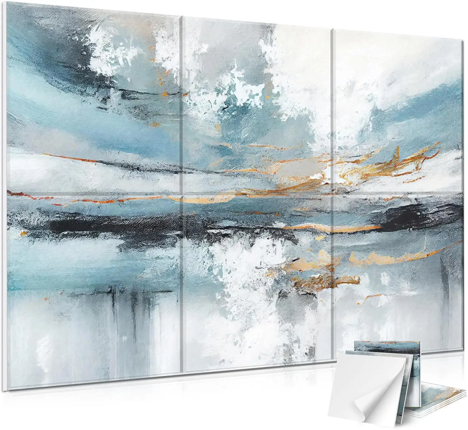 Acoustic Panels 6 Pack 72x48in Self-Adhesive Sound Absorbing Wall Panels for Recording Studio Living Room with Art Design
Acoustic Panels 6 Pack 72x48in Self-Adhesive Sound Absorbing Wall Panels for Recording Studio Living Room with Art Design