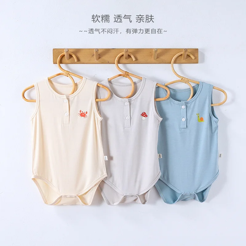 Baby Girl Bodysuit 2025 Summer Outing Clothes Baby Boys Sleeveless Triangular Baby Clothes
Baby Girl Bodysuit 2025 Summer Outing Clothes Baby Boys Sleeveless Triangular Baby Clothes