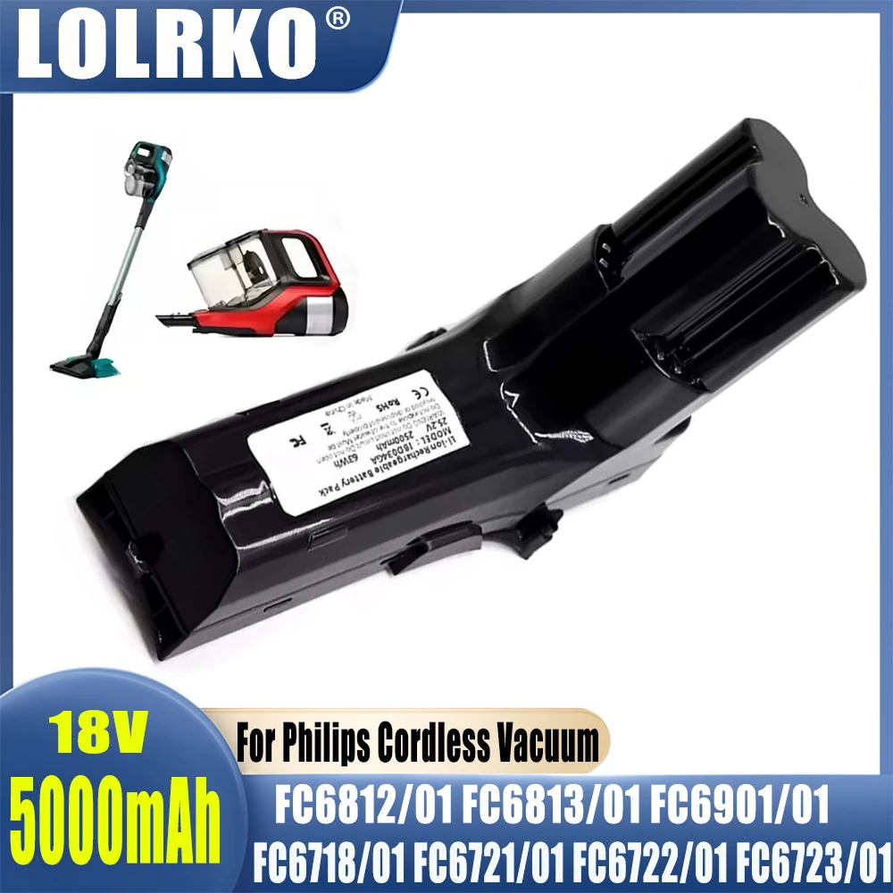 For 18V Philips FC6812/01 FC6813/01 FC6901/01 FC6718/01 FC6721/01 FC6722/01 FC6723/01 battery replacement vacuum cleaner,
For 18V Philips FC6812/01 FC6813/01 FC6901/01 FC6718/01 FC6721/01 FC6722/01 FC6723/01 battery replacement vacuum cleaner,